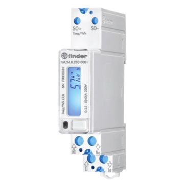 FINDER Compteur d'énergie numérique 40A 1 module 7M2482300001 FINDER Compteur d'énergie numérique 40A 1 module 7M2482300001