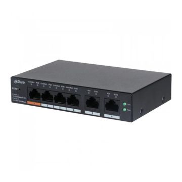 Dahua CS4006-4ET-60 Switch réseau 3 ports PoE + 1 port Hi-PoE + 2 ports 10/100/1000Mbps 60W DoLynk Care Cloud Managed Dahua CS4006-4ET-60 Switch réseau 3 ports PoE + 1 port Hi-PoE + 2 ports 10/100/1000Mbps 60W DoLynk Care Cloud Managed