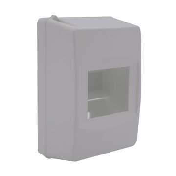 Tableau électrique mural ETTROIT 4 modules IP40 blanc RAL 91682 sans porte - DB101034