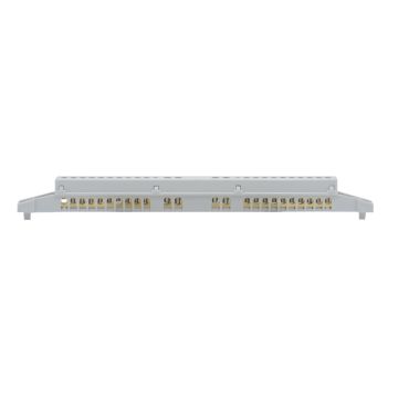 Bornier ETTROIT pour tableau électrique 12 modules avec connexion terre et neutre - DB112011