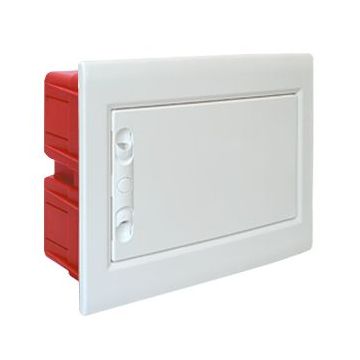 Tableau électrique encastré ETTROIT à 8 modules avec porte pleine grise IP40 - DB112908 Tableau électrique encastré ETTROIT à 8 modules avec porte pleine grise IP40 - DB112908