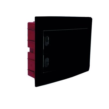 Tableau électrique encastré ETTROIT 12 modules IP40 avec porte pleine noire - DB112912B