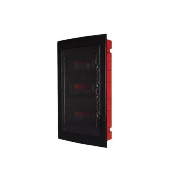 Tableau électrique encastré ETTROIT 36 modules IP40 avec porte pleine noire - DB112936B Tableau électrique encastré ETTROIT 36 modules IP40 avec porte pleine noire - DB112936B