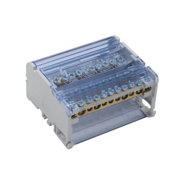 ETTROIT Distributeur modulaire 4 pôles 11x4 prises (44 trous) 125A pour tableau électrique - DB1200411