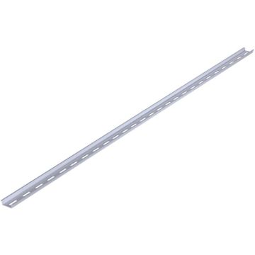 Rail DIN perforé oméga ETTROIT 1 mètre 35 x 7,5 mm en acier zingué - DB14983