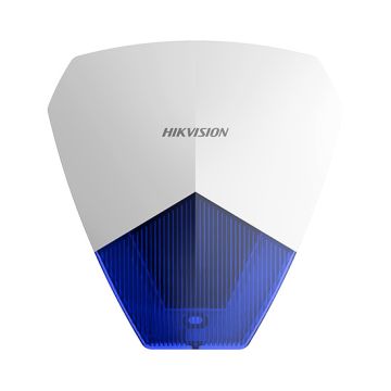 Sirène extérieure filaire Hikvision DS-PS1-B 105 dB IP54 12 V Boîtier bleu durable pour systèmes d&#39;alarme