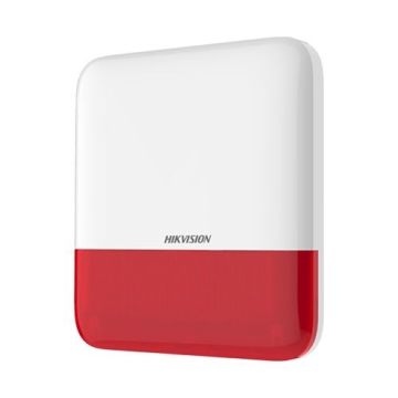 Sirène d'alarme sans fil Hikvision AXPRO DS-PS1-E-WE 868 MHz 110 dB Indicateur LED rouge Extérieur IP65 Sirène d'alarme sans fil Hikvision AXPRO DS-PS1-E-WE 868 MHz 110 dB Indicateur LED rouge Extérieur IP65