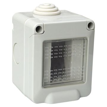 ETTROIT Coffret Avec Couvercle 1 Place 1P IP55 Cassette Compatible Vimar Plana - EV2601