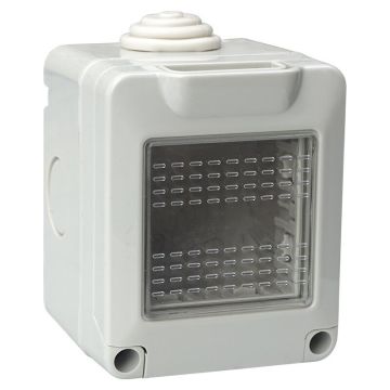 ETTROIT Coffret Avec Couvercle 2 Places 2P IP55 Cassette Compatible Vimar Plana - EV2602