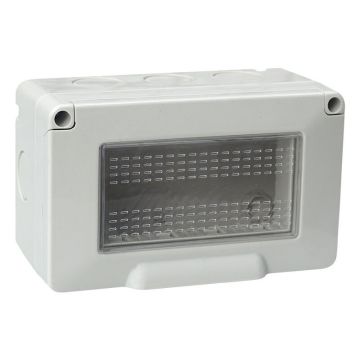 ETTROIT Coffret avec couvercle 4 places Coffret 4P IP55 Compatible Vimar Plana - EV2604