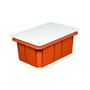 Boîte de jonction murale encastrable 153x98x70 avec couvercle et vis IP40 FAEG FG10211