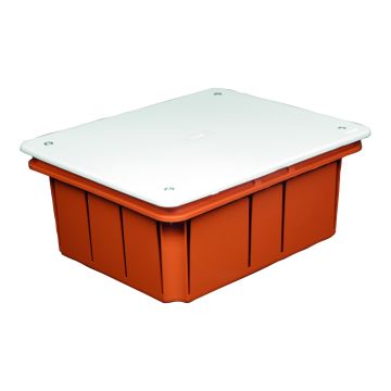 Boîte de jonction encastrée 161x130x70 avec couvercle et vis de fixation IP40 FAEG FG10213