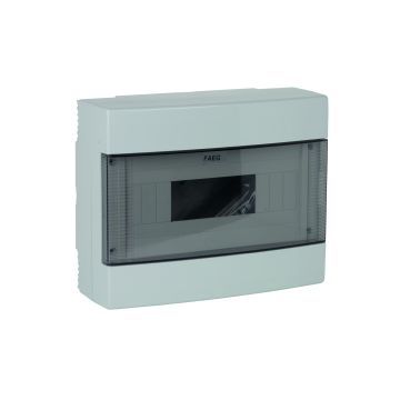 Tableau mural 12 modules gris RAL 7035 avec porte transparente fumée 280x220x106mm IP40 FAEG - FG14412 Tableau mural 12 modules gris RAL 7035 avec porte transparente fumée 280x220x106mm IP40 FAEG - FG14412