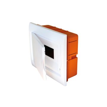 Tableau d'encastrement 8 modules avec cadre blanc et porte blanc 250x215x80mm IP40 FAEG - FG14608 Tableau d'encastrement 8 modules avec cadre blanc et porte blanc 250x215x80mm IP40 FAEG - FG14608