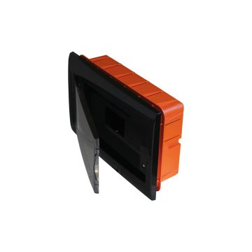 Tableau d'encastrement 12 modules avec cadre noir et porte fumée 315x215x80mm IP40 FAEG - FG14712 Tableau d'encastrement 12 modules avec cadre noir et porte fumée 315x215x80mm IP40 FAEG - FG14712