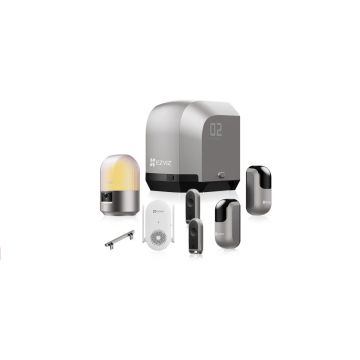 Kit portail coulissant intelligent EZVIZ HG2 600 PRO 600 kg avec caméra intégrée, alarme et télécommande cloud
