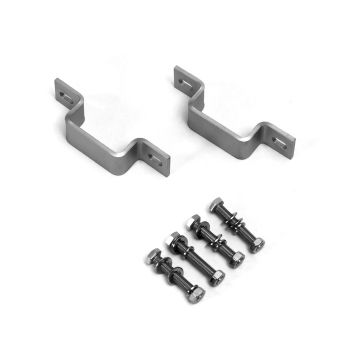 Paire de crochets carrés en acier inoxydable SUS304 pour supports de balcon de panneaux photovoltaïques, pour tubes max 40*30mm