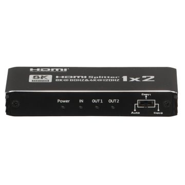 Répartiteur HDMI 2.1 Pawonik, 1 entrée, 2 sorties, compatible 8K, 4K UHD, HDR, HDCP 2.3, EDID (HDMI-SP1-8K)