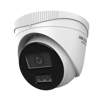 Hikvision HWI-T240HA-LU Caméra IP tourelle intelligente 4 MP à double éclairage avec détection humaine/véhicule, audio intégré et protection IP67
