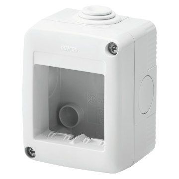 Conteneur GEWISS pour appareils système - protégé - 2 places - gris ral 7035 - ip40 GW27002 Conteneur GEWISS pour appareils système - protégé - 2 places - gris ral 7035 - ip40 GW27002