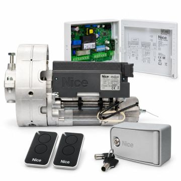 Kit d'automatisation d'obturateur à compensation Nice Rondo jusqu'à 170 kg avec frein électrique RN2040E02KCE Kit d'automatisation d'obturateur à compensation Nice Rondo jusqu'à 170 kg avec frein électrique RN2040E02KCE