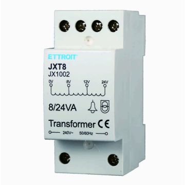 Transformateur Interphone De 220V à 8/12/24V Pour Rail DIN Standard - Entrée 220-240V