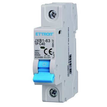 Disjoncteur magnétothermique 1P 40 A 6 kA ETTROIT JX114060