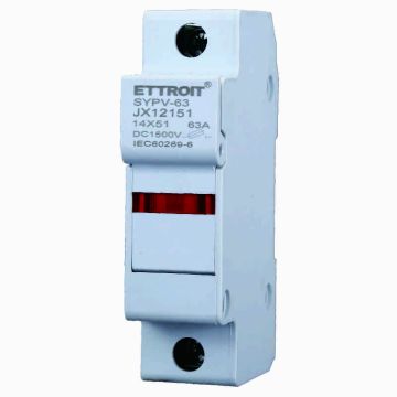 ETTROIT Base porte-fusible cylindrique RT18-63 1P DIN 14 x 51mm DC 1000V JX12151