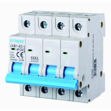 ETTROIT interrupteur magnétique thermique 4P 32A 380V 6KA JX143260