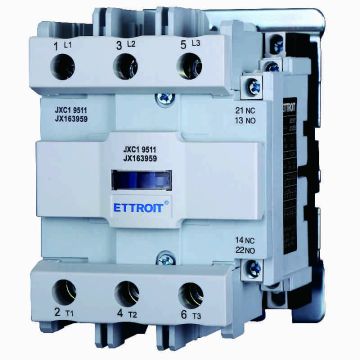 Contacteur ETTROIT JXC1 AC 220V 50/60Hz Bobine 3P 3 pôles normalement ouvert Ie 95A Ue 380V JX163959