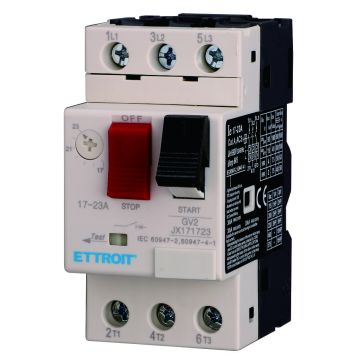 Protection moteur thermomagnétique réglable ETTROIT 17–23 A triphasé GV2 - JX171723