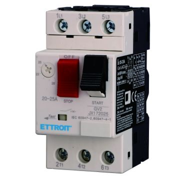 Protection moteur thermomagnétique réglable ETTROIT 20–25 A triphasé GV2 - JX172025