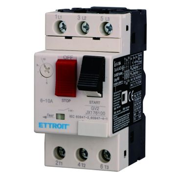 Protection moteur thermomagnétique réglable ETTROIT 6–10 A triphasé GV2 - JX176100