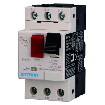 Protection moteur thermomagnétique réglable ETTROIT 9–14 A triphasé GV2 - JX179140