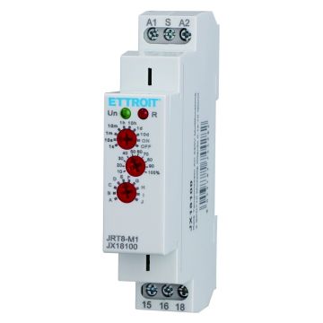 Relais temporisé multifonction ETTROIT 230 V CA 1 SPDT 10 fonctions 0,1 s–10 jours - JX18100