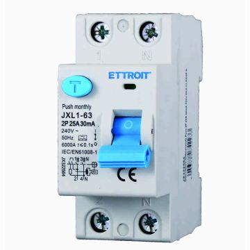 ETTROIT JX322564 Interrupteur différentiel pur 2P 25A 30mA 220V-6KA CLASSE A