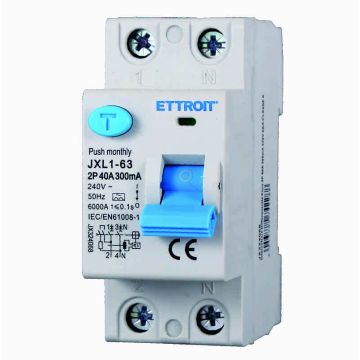 ETTROIT JX324068 Interrupteur différentiel pur 2P 40A 300mA 220V-6KA CLASSE A