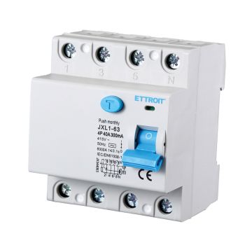 ETTROIT Disjoncteur différentiel pur 4P 40A 300mA 380V-6KA - JX344063