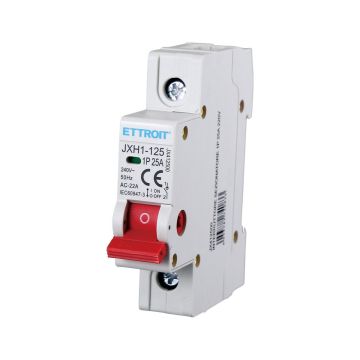 ETTROIT Interrupteur Sectionneur 1P 25A 240VAC Rail DIN JX412500