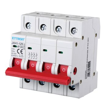 Interrupteur sectionneur ETTROIT 4P 63A 380V rail din JX446300