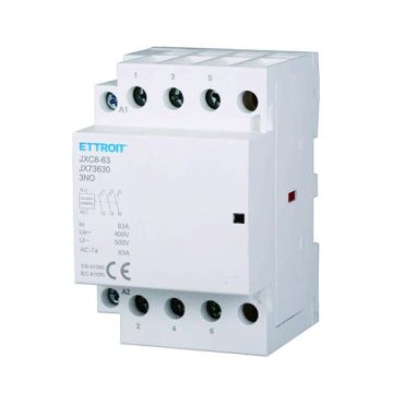 Contacteur modulaire ETTROIT DIN AC 3P 220 V 63 A 3 contacts NO - JX73630