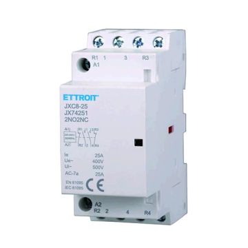 Contacteur modulaire ETTROIT DIN AC 4P 220 V 25 A 2 contacts NO + 2 contacts NF - JX74251