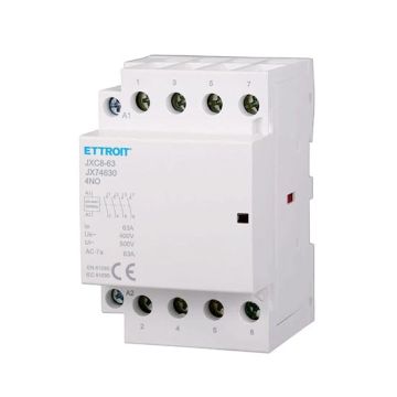 Contacteur modulaire ETTROIT DIN AC 4P 220V 63A 4 contacts NO - JX74630