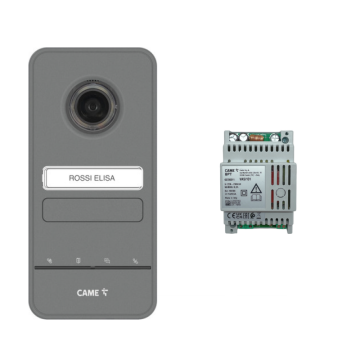 Kit interphone vidéo CAME 8K40CF-028 Free-LHS V/01 X1 4 appels gris + alimentation 18 V Kit interphone vidéo CAME 8K40CF-028 Free-LHS V/01 X1 4 appels gris + alimentation 18 V