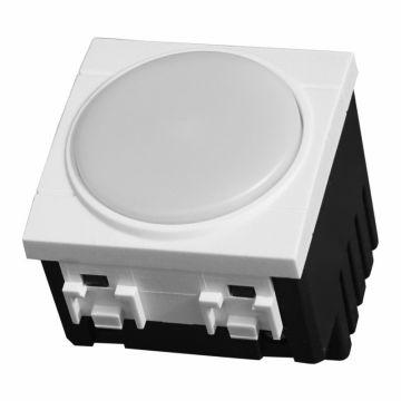 ETTROIT Balustrade LED 2 modules 220 V 4000 K avec interrupteur marche/arrêt, compatible avec BTicino Living – Réf. LB0322