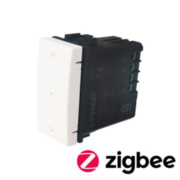 Bouton marche/arrêt pour volet roulant ETTROIT Smart ZigBee Tuya 230 V, blanc, compatible avec BTicino Living – SKU LBZB1202