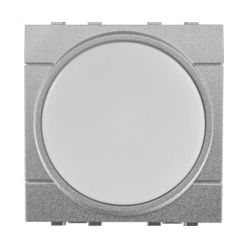 ETTROIT Balustrade LED 2 modules 220 V 4000 K avec interrupteur marche/arrêt, compatible avec Bticino Living Grey – LG0322