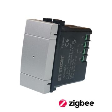 Interrupteur inverseur intelligent ETTROIT ZigBee Tuya 230 V, gris, compatible avec BTicino Living - LGZB0801