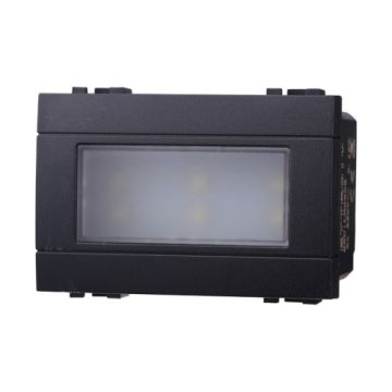 Éclairage d&#39;escalier LED ETTROIT 6000K Série Black Space Compatible avec BTicino Living LN0303
