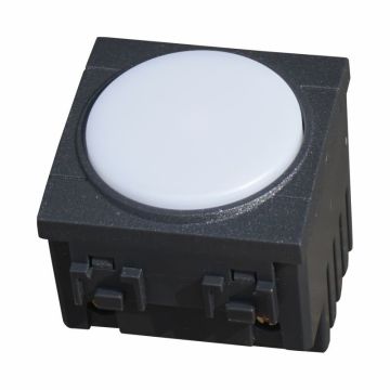 Lampe de secours LED encastrée à piles ETTROIT, 2 modules, 220 V, 6000 K, compatible avec BTicino Living – Réf. LN4201